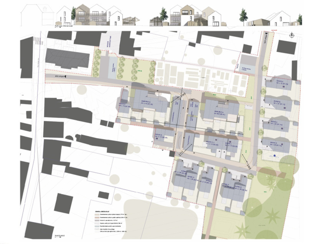 Plan d'am&eacute;nagement d'ensemble &copy;Cf Architecture