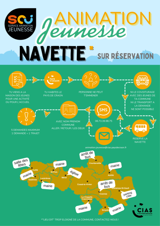 Navette gratuite Service jeunesse Pays de craon