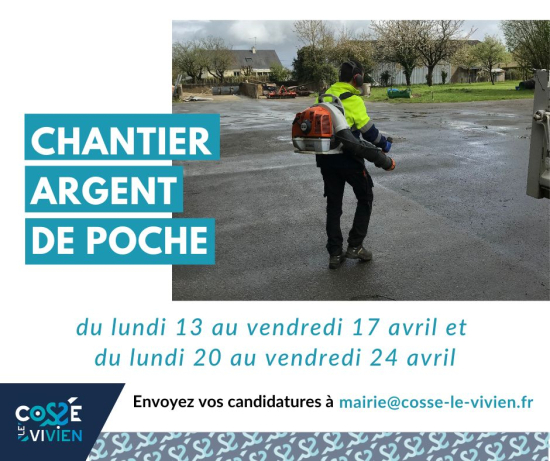 argent de poche cossé-le-vivien