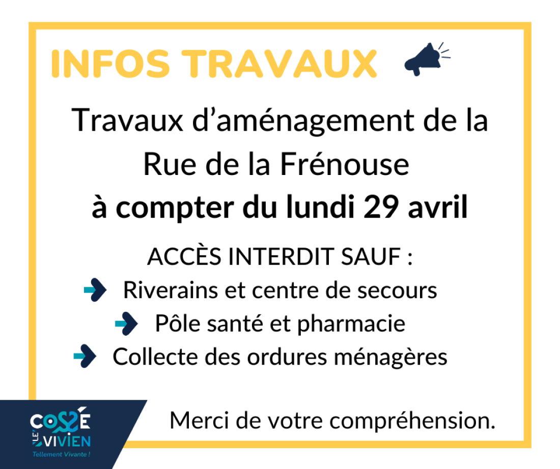 travaux rue de la fr&eacute;nouse