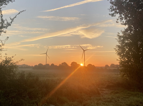 éoliennes proche Montjean/Cossé-le-Vivien