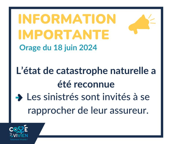&eacute;tat de catastrophe naturelle