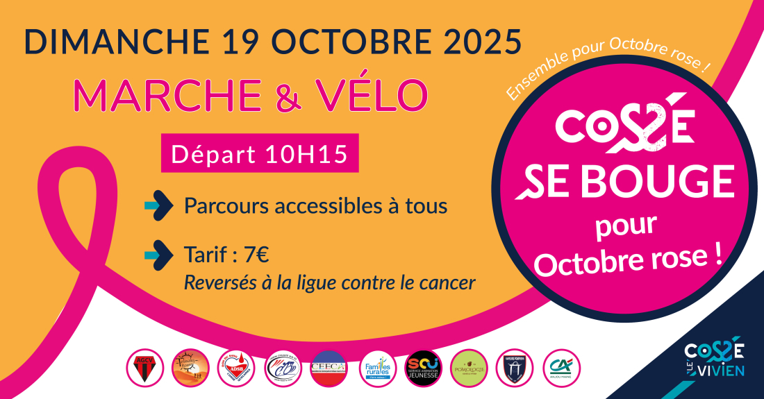 Cossé se bouge pour octobre rose 2025