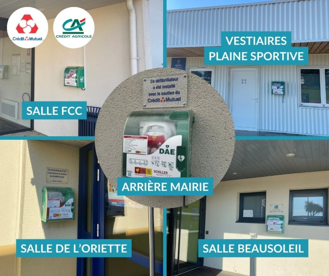 Les cinq nouveaux d&eacute;fibrillateurs