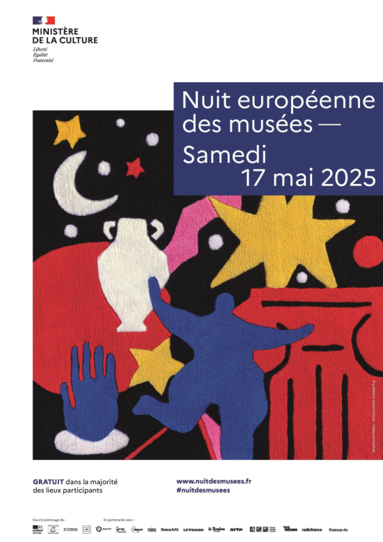 Affiche nuit europ&eacute;enne des mus&eacute;es 2025