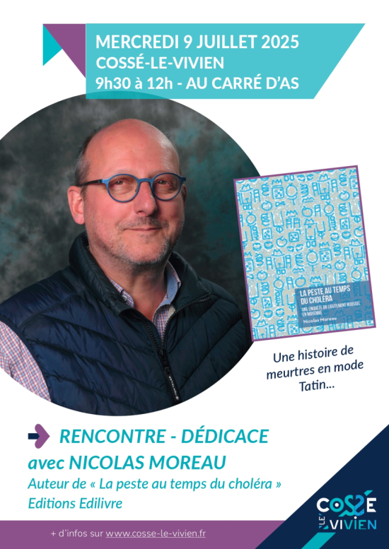 Dédicace Nicolas Moreau Cossé-le-Vivien
