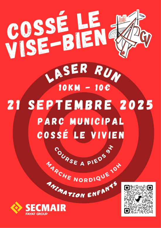 biathlon laser run cossé le vivien