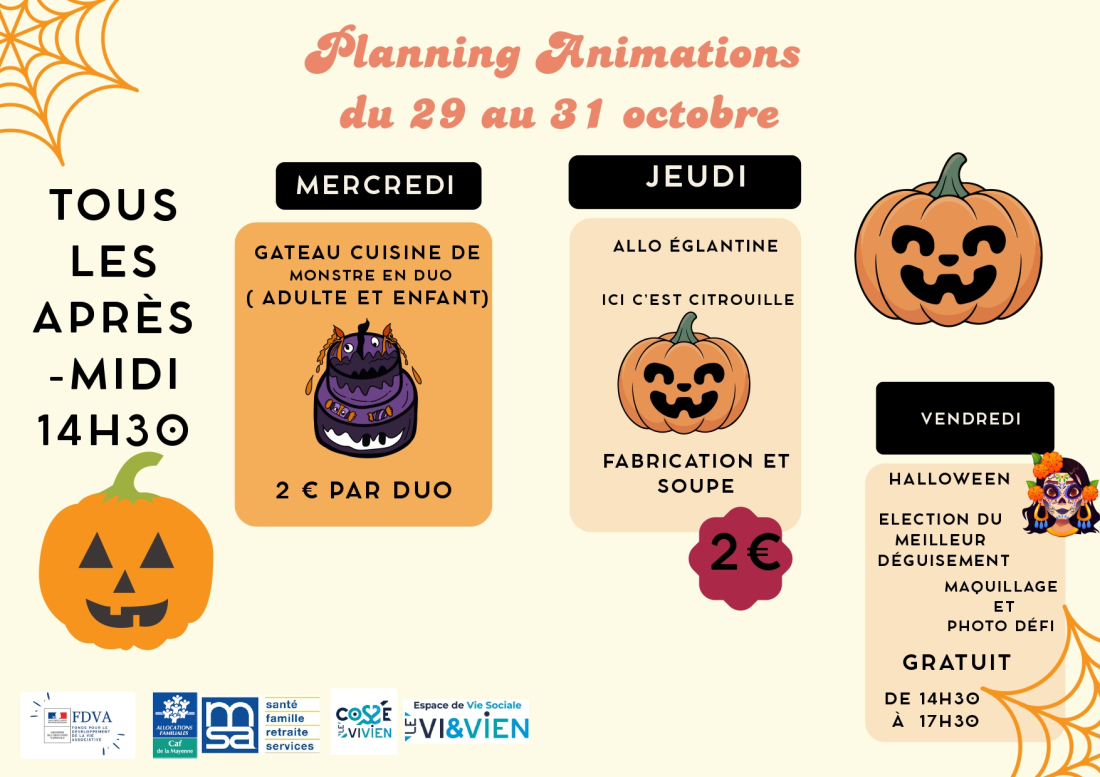 Ateliers halloween