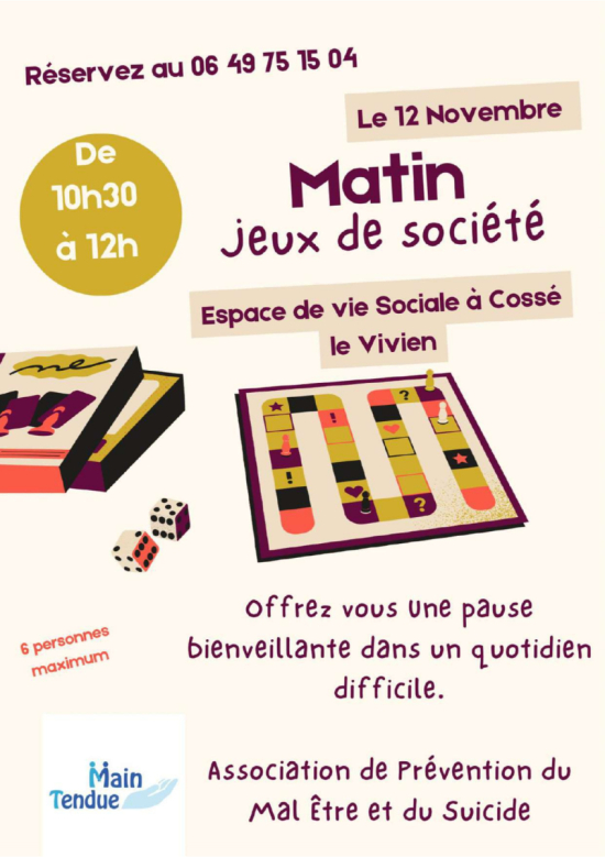 Main tendue