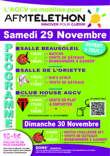 Agcv Téléthon 2025