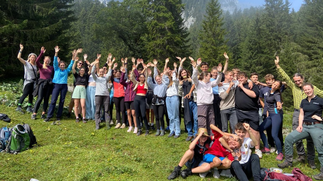 Ao&ucirc;t 2024 : les jeunes de Coss&eacute;-le-Vivien et de Tussenhausen en randonn&eacute;e en montagne