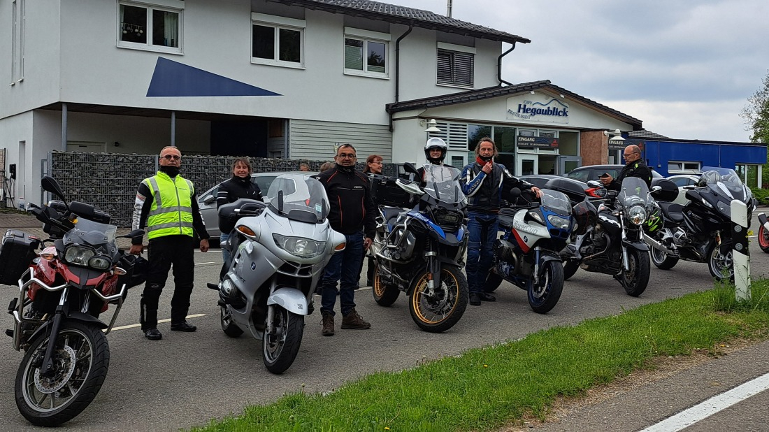 19 mai 2023 : les motards de Coss&eacute;-le- Vivien et de Tussenhausen se retrouvent souvent pour faire des balades en France et en Allemagne.