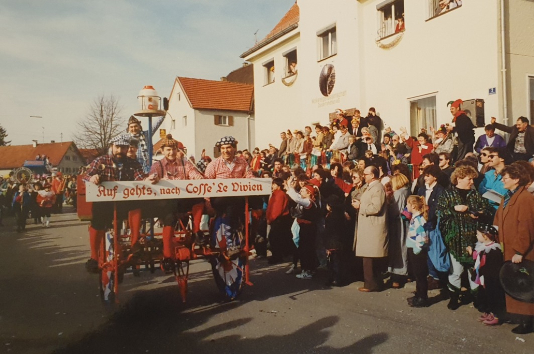 18 février 1990 : Les Cosséens au carnaval de Tussenhausen