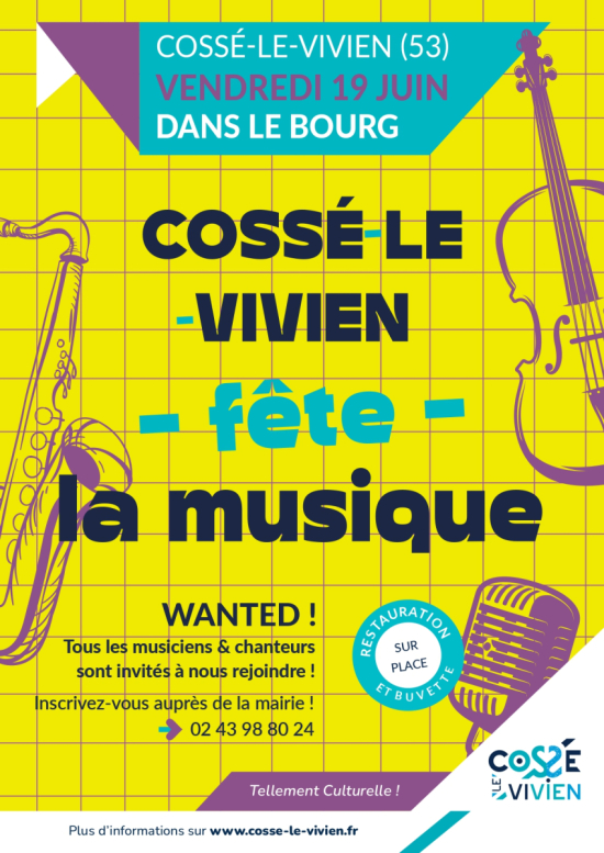 Affiche f&ecirc;te de la musique 2026