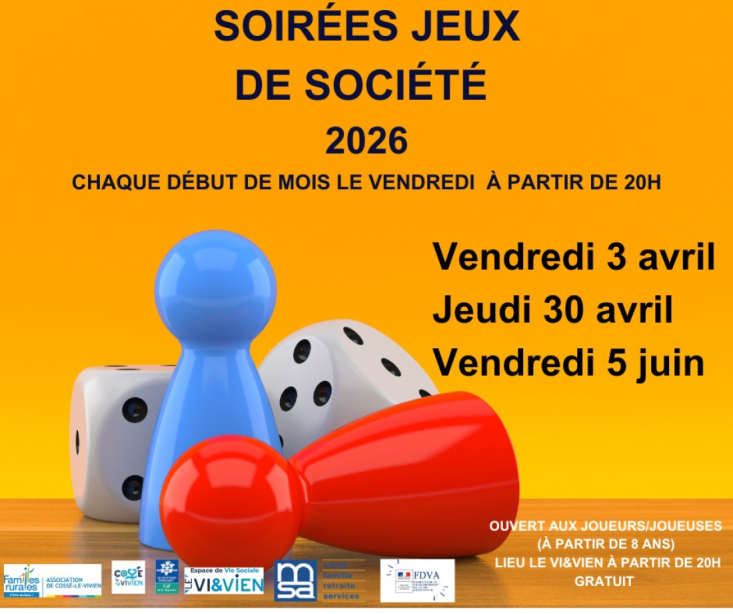 Soir&eacute;e jeux de soci&eacute;t&eacute; 