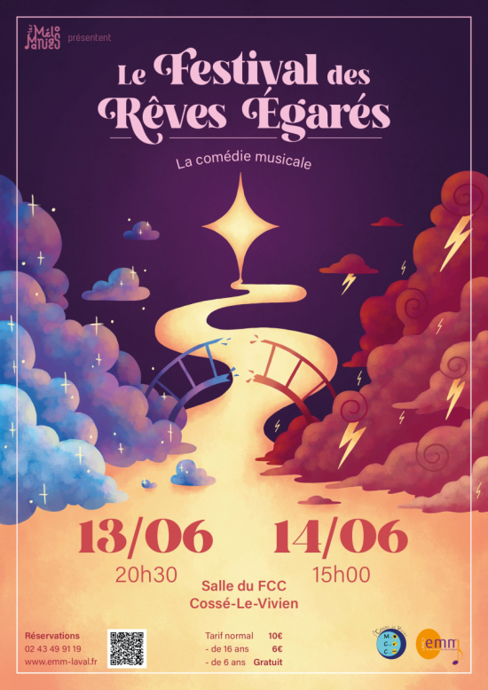 Com&eacute;die musicale "Le Festival des r&ecirc;ves &eacute;gar&eacute;s"