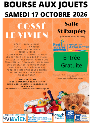 Affiche bourse aux jouets