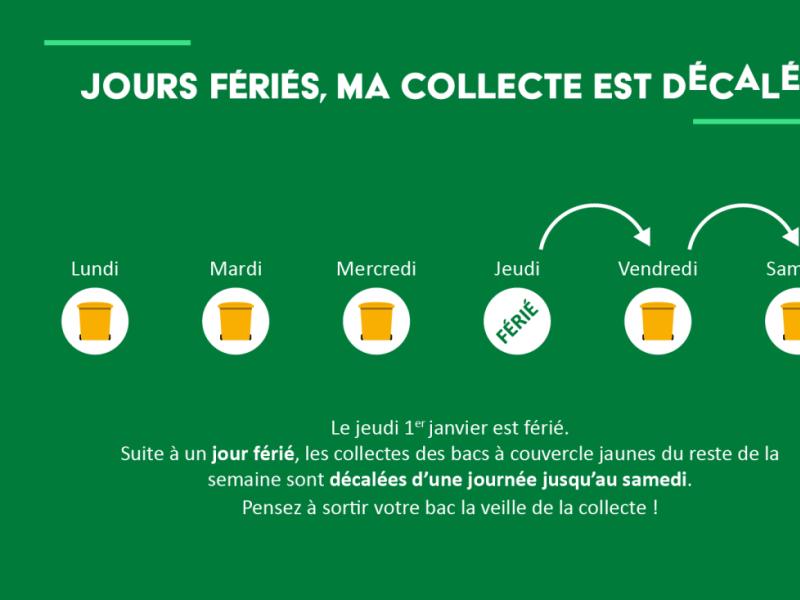 Décalage collecte déchets 01/01