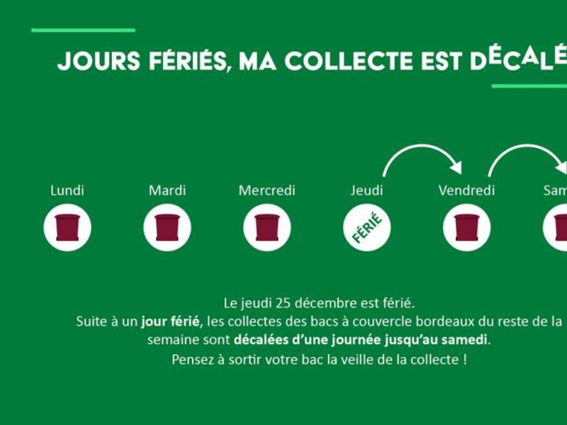 Décalage collecte déchets 25/12